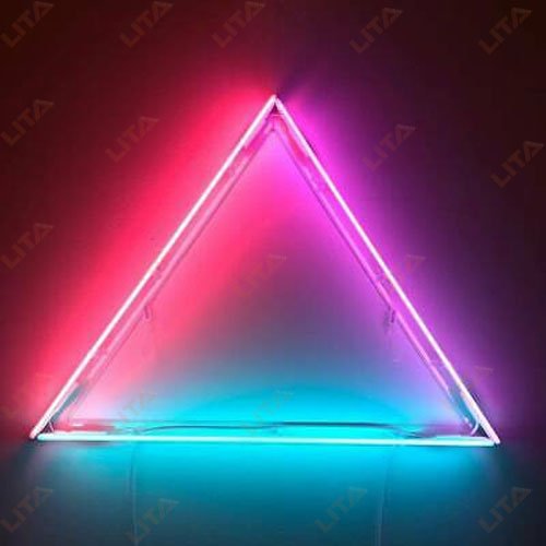 Triangular Neon Sign Chill Neon Sign - LITA SIGN