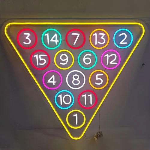 ビリヤード　プールバー　インテリア　ネオンサイン　ネオンライト　オーダーメイド オーダーメイド ネオンサイン ピンクラブ NEON SIGN 13*8インチ