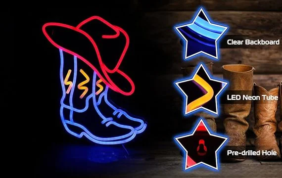 Boots Neon Sign - LITA SIGN