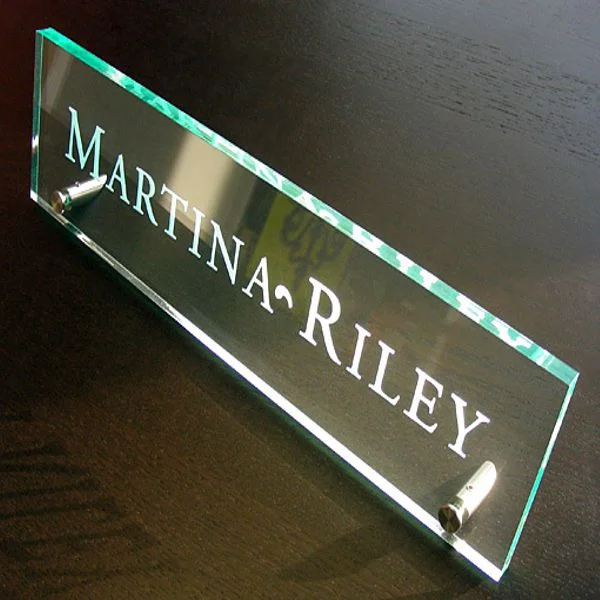 Hand Lettered Glass Sign Engraved Sign | LITA SIGN