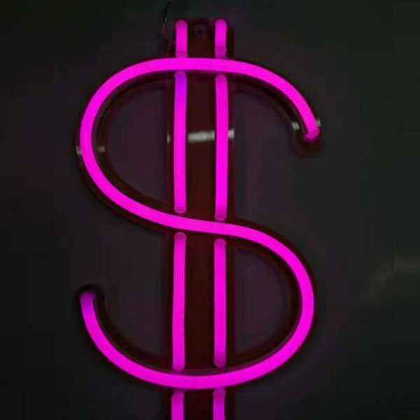 Light Pink Dollar Signs Dollar Sign Paper Shape – DIY Paper Supply